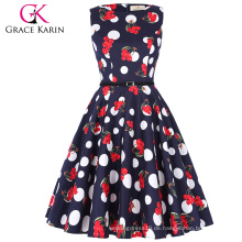 Grace Karin Frauen modische Retro Style Knielänge Plus Size Vintage 50s Kleid CL6086-52